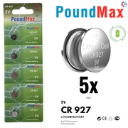 5 X CR927 DL927 ECR927 BR927 3V PoundMax Lithium Coin Cell Battery