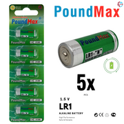 5 x 910A LR1 N Type MN9100 1.5V PoundMax Alkaline Batteries