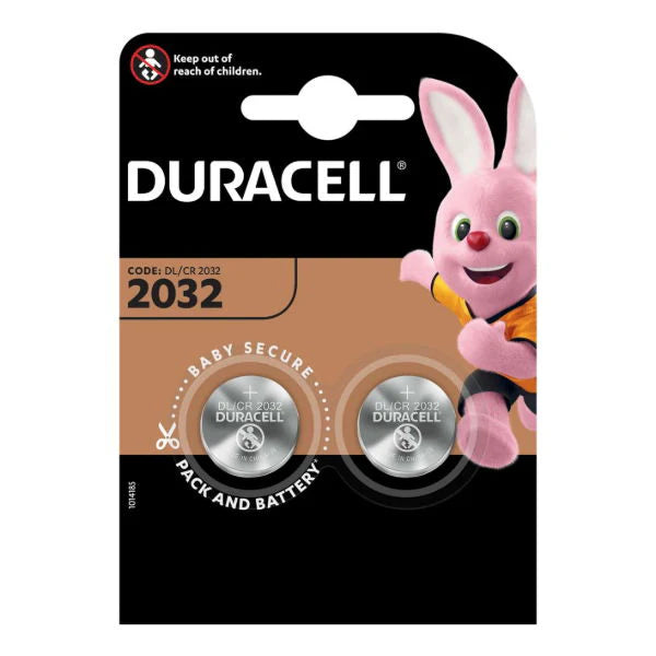 100 x Duracell CR2032 2032 3V Lithium - Pack of 2