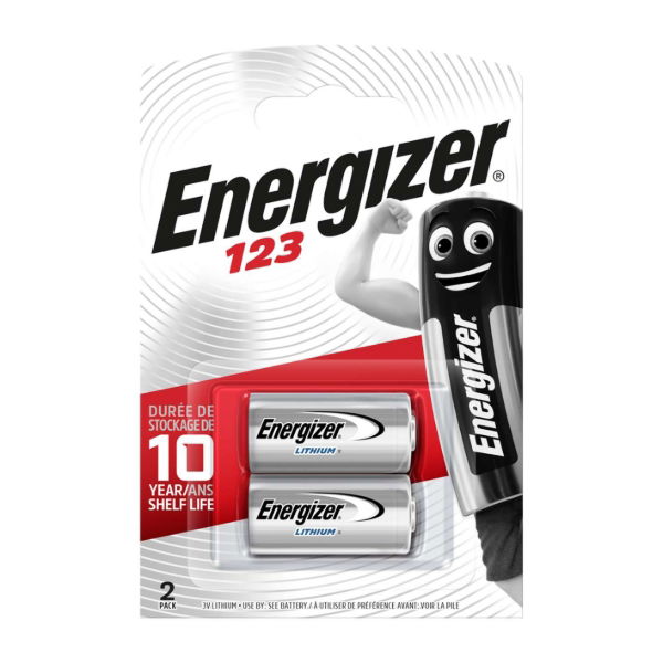 Energizer CR123 Photo Lithium - Pack of 2
