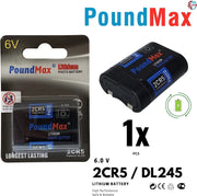 2CR5 DL245 PoundMax 6 V Lithium-Ion Photo Battery High Capacity
