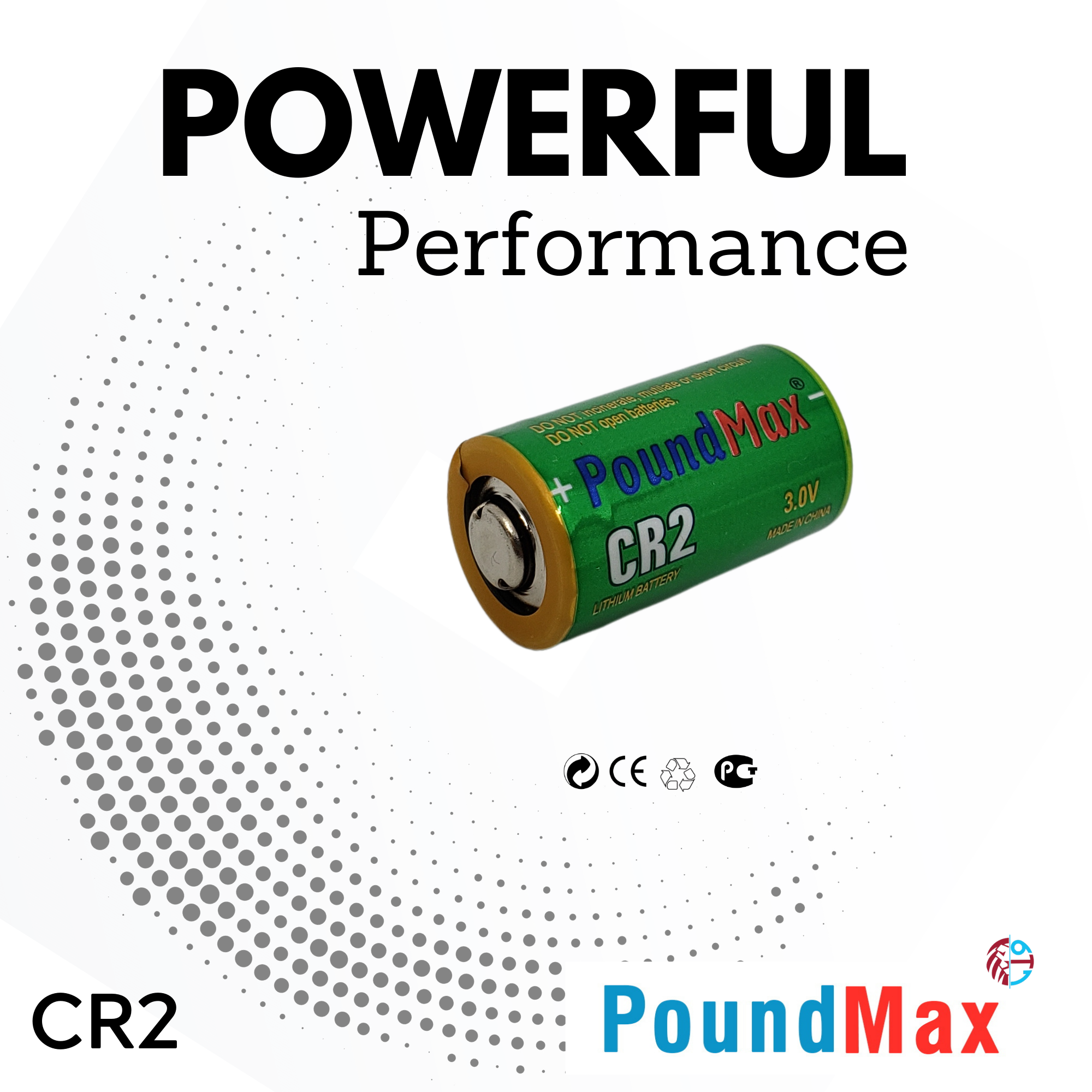CR2 PoundMax 3V LITHIUM Ultra Photo Batteries DLCR2 CR15270 EL1CR2, CR2L