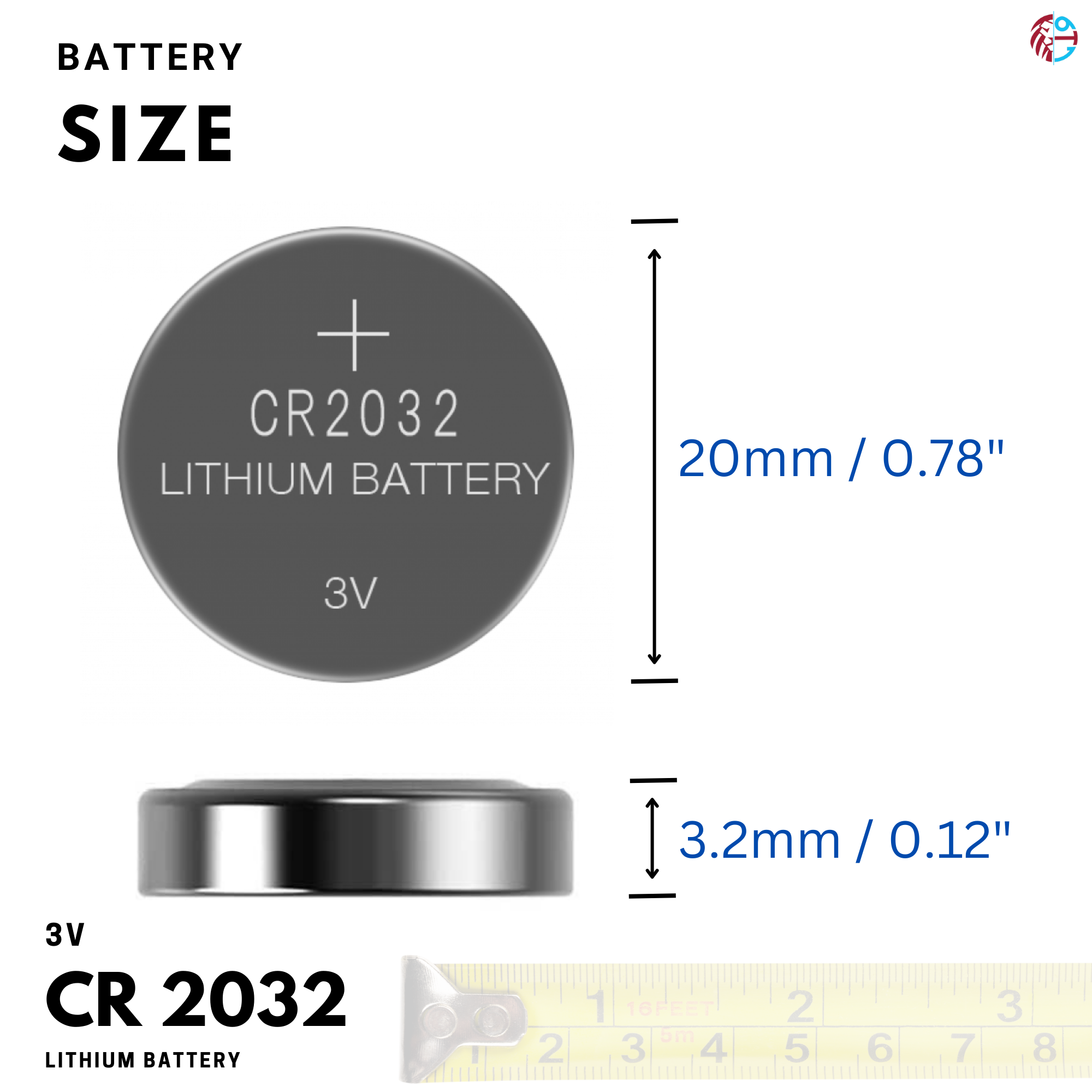 20 X PoundMax 2032 CR2032,DL2032,BR2032,KL2032 for Watch Car Key Remote Scale 3v