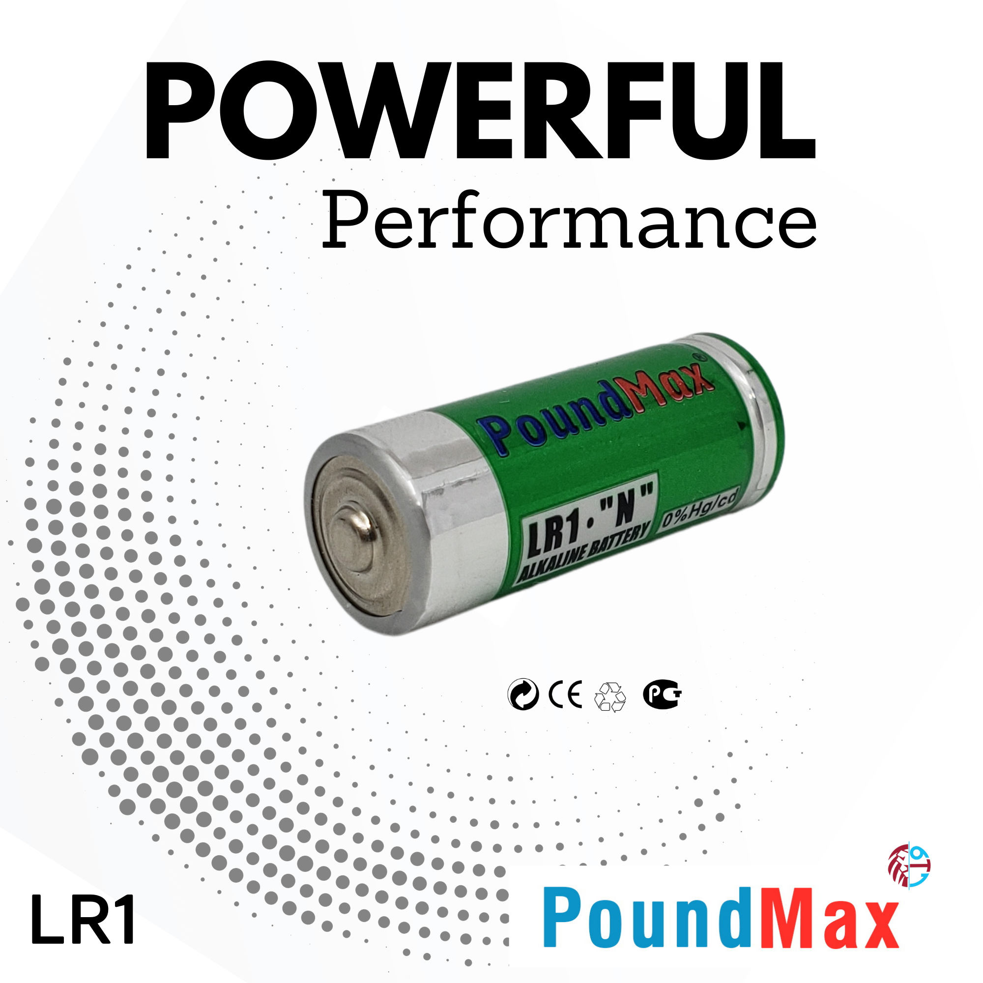 2 x 910A LR1 N Type MN9100 1.5V PoundMax Alkaline Batteries
