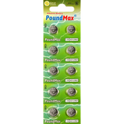 10 X AG1 364 363 LR621 SR621SW 1.5v PoundMax ALKALINE BUTTON CELL BATTERY