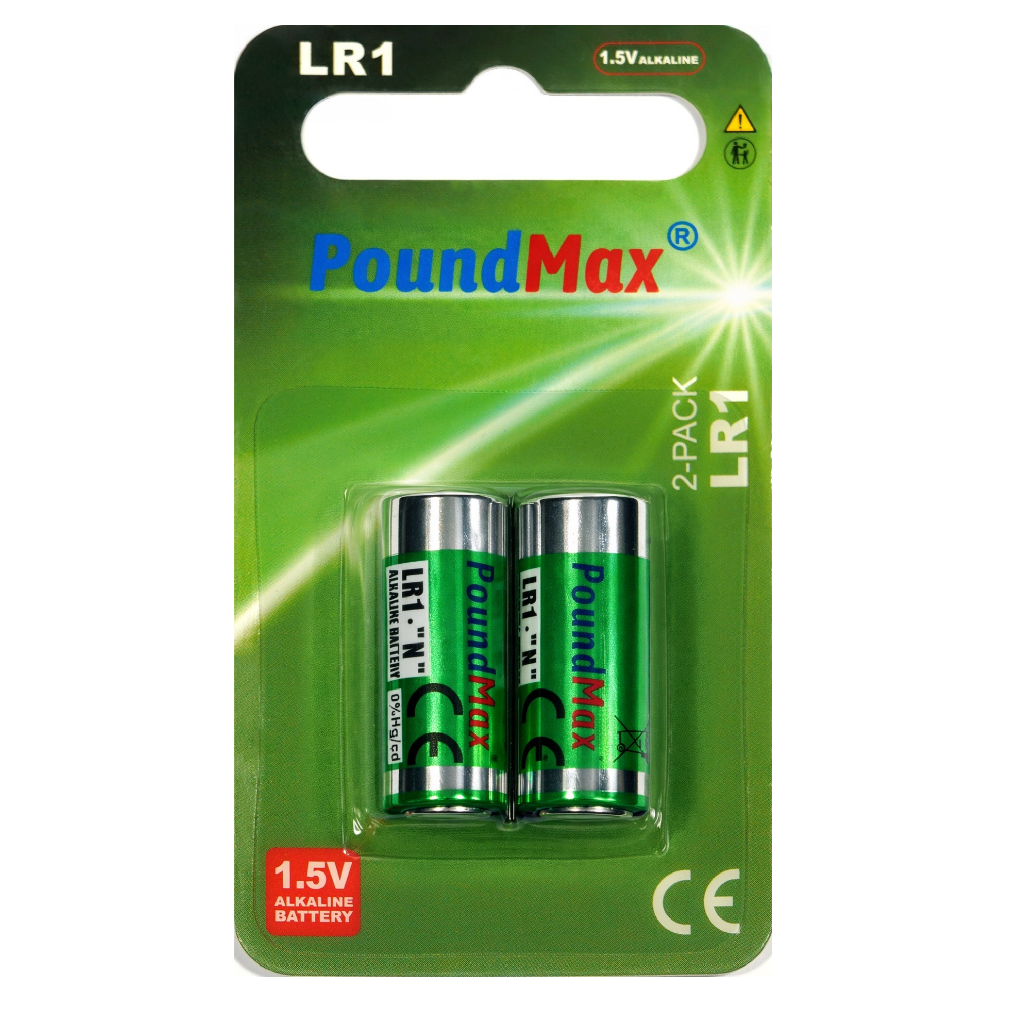 2 x 910A LR1 N Type MN9100 1.5V PoundMax Alkaline Batteries