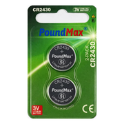 2 x 2430 CR2430 DL2430 ECR2430 3v PoundMax Lithium Button Cell Batteries