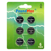 6 X PoundMax Mixed CR2032 CR2025 CR2016 3V Lithium Button Coin Cell Battery