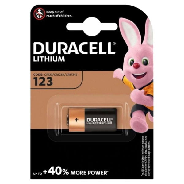 Duracell Ultra CR123 3V Lithium - Pack of 1