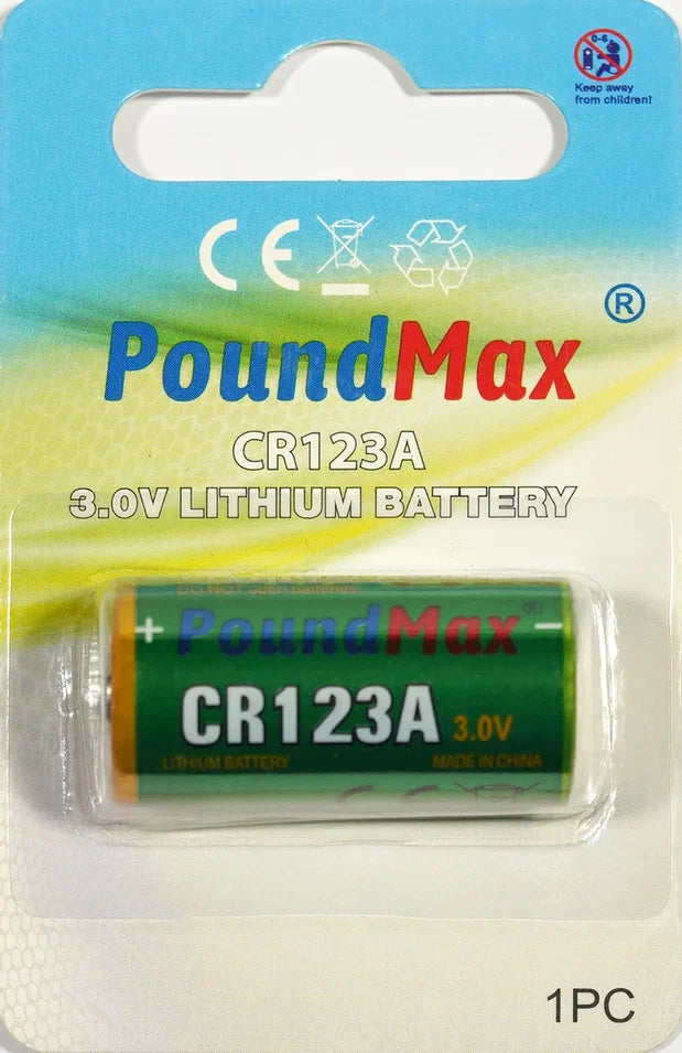 PoundMax CR123 CR123A 123 3V Lithium Power Photo Battery