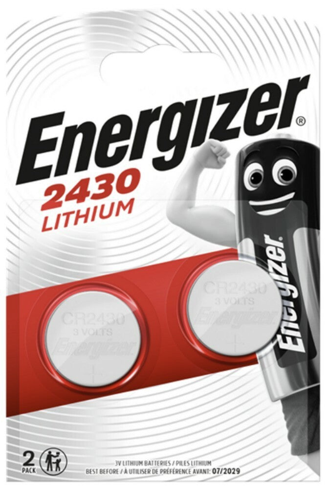 140 x 2430 CR2430 DL2430 K2430L ECR2430 3V Energizer Lithium Coin Cell Batteries pack of 2