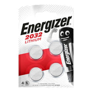 Energizer CR2032 Lithium Coin Cell - Pack of 4