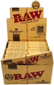 Rolling Paper Raw Connoisseur King Size Slim Plus Tips 24 Pieces