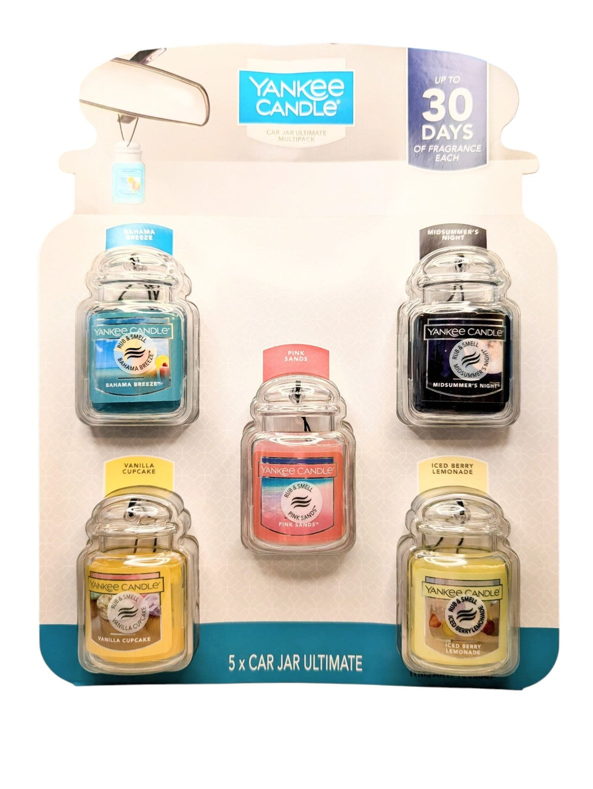 Yankee Candle Car Jar Ultimate Multipack Air Freshener 5 Pack